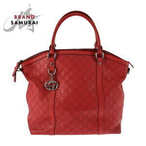GUCCI Guccissima red leather handbag shoulder bag